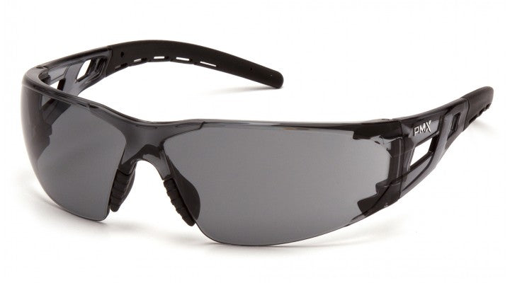 PYRAMEX SAFETY GLASSES - FYXATE - BLACK FRAME GREY LENS