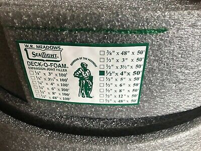 1/2" X 4" X 50' ROLL DECKOFOAM