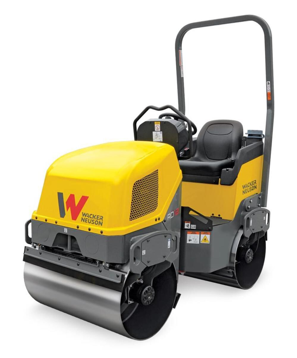 Wacker Neuson RD12 Smooth Drum Roller - 1.5 T